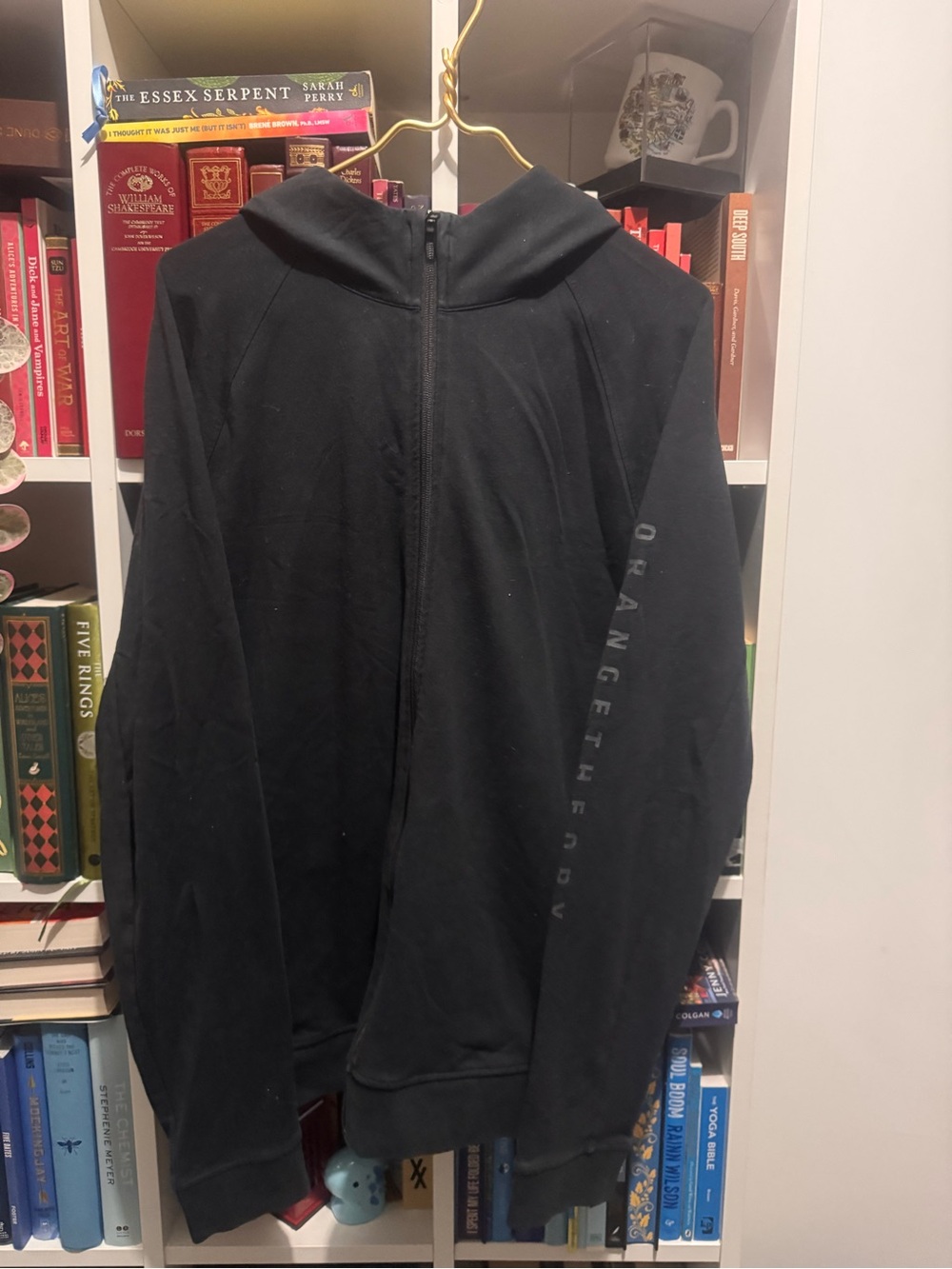 Orangetheory Black Men's Full-Zip Hoodie Sweater